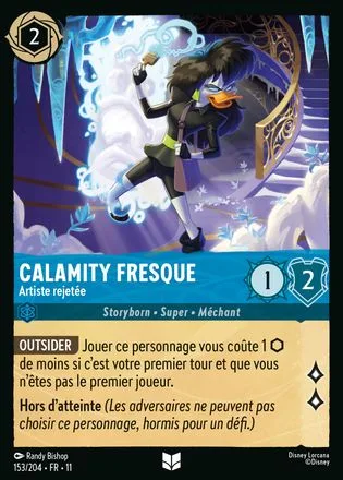 Calamity Fresque Artiste rejetée - carte Outsider Améthyste de Givresort S11