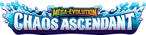Logo officiel de l'extension Pokémon Méga-Évolution Chaos Ascendant ME04