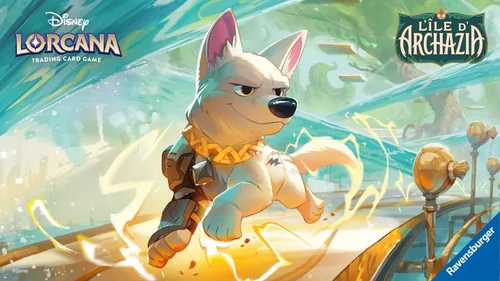 Key art officiel Disney Lorcana - les héros de l'Archazia's Island réunis
