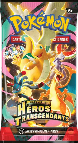 Booster unique de l'extension Pokémon Méga-Évolution Héros Transcendants ME02.5