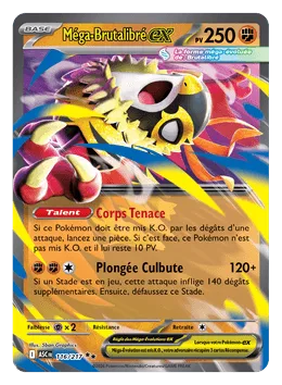 Carte Méga-Hawlucha-ex extension Pokémon Héros Transcendants ME02.5