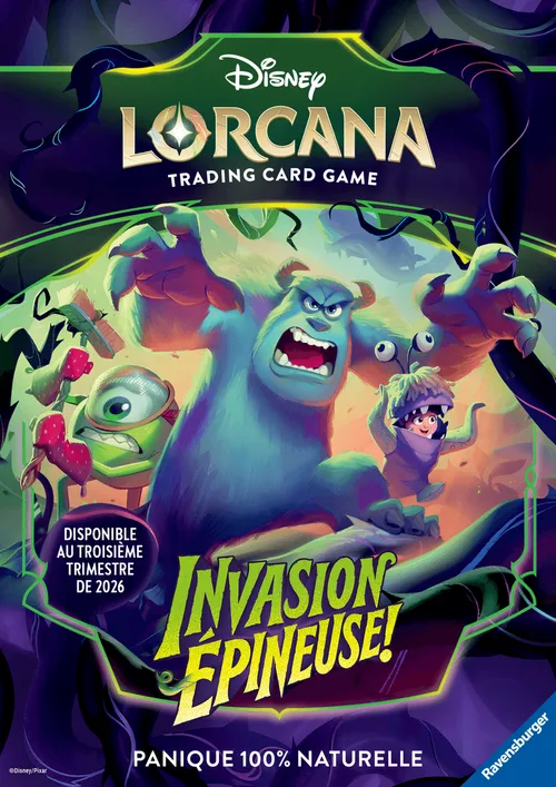 Affiche teaser officielle Disney Lorcana Chapitre 13 Invasion Épineuse - une plante vivante envahit le Royaume