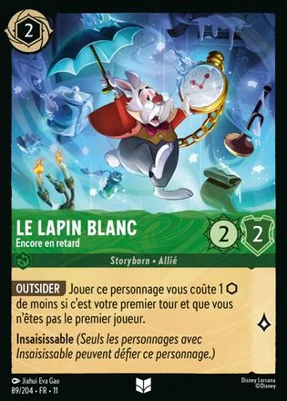 Le Lapin Blanc Encore en retard - carte Outsider Émeraude de Givresort S11