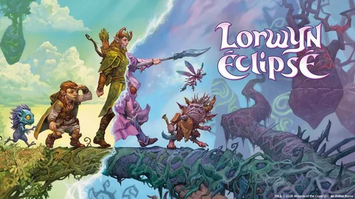 Key art officiel de l'extension Magic: The Gathering Lorwyn Éclipsé 2026 - le plan aux deux visages