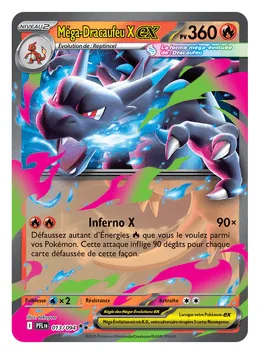 Carte Méga-Dracaufeu-ex du set Flammes Fantasmagoriques ME02 du JCC Pokémon