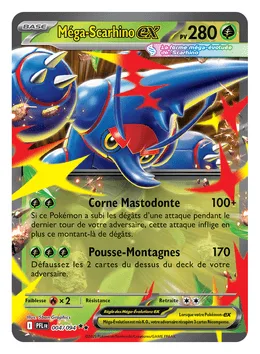 Carte Méga-Scarhino-ex du set Flammes Fantasmagoriques ME02 du JCC Pokémon