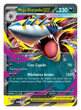 Carte Méga-Lockpin-ex du set Flammes Fantasmagoriques ME02 du JCC Pokémon