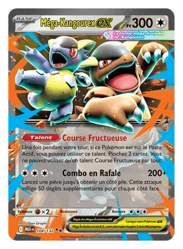 Carte Méga-Kangourex-ex extension Pokémon ME01 Méga-Évolution
