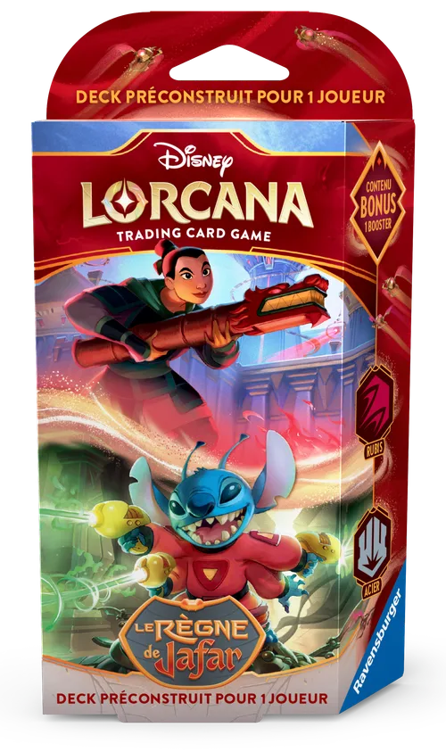 Starter Deck 2 joueurs Disney Lorcana Reign of Jafar - Mulan et Stitch