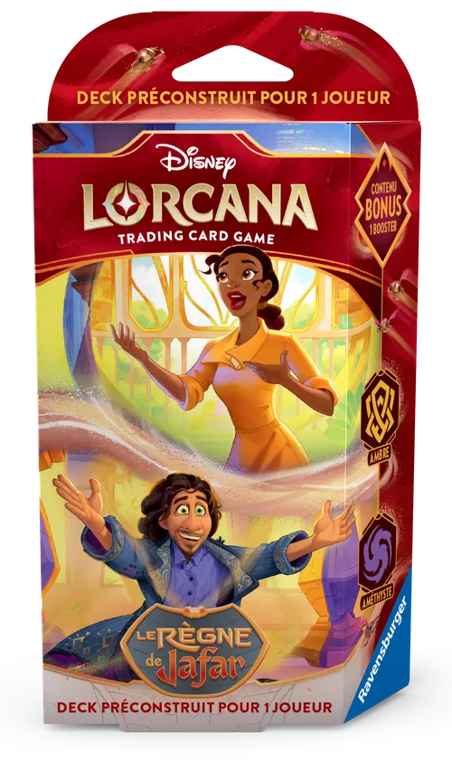 Starter Deck 2 joueurs Disney Lorcana Reign of Jafar - Tiana et Bruno