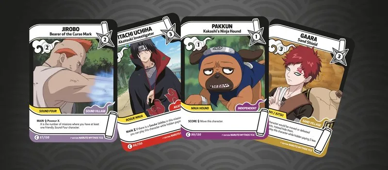 Joueurs de Naruto Mythos TCG en tournoi dans une boutique specialisee